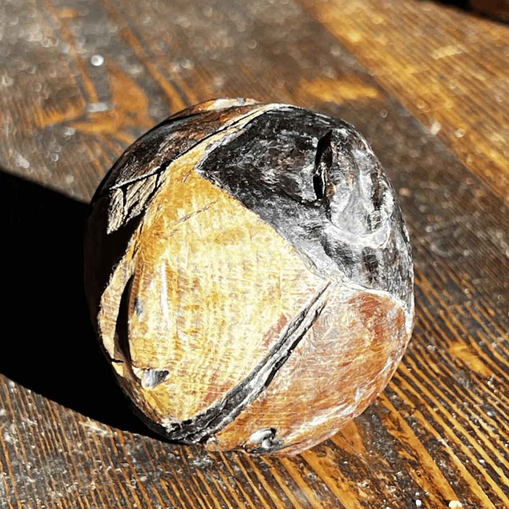 ProgettoDellePalle-4 Alberto Rava 2025 creature marine (6) su sfera di legno